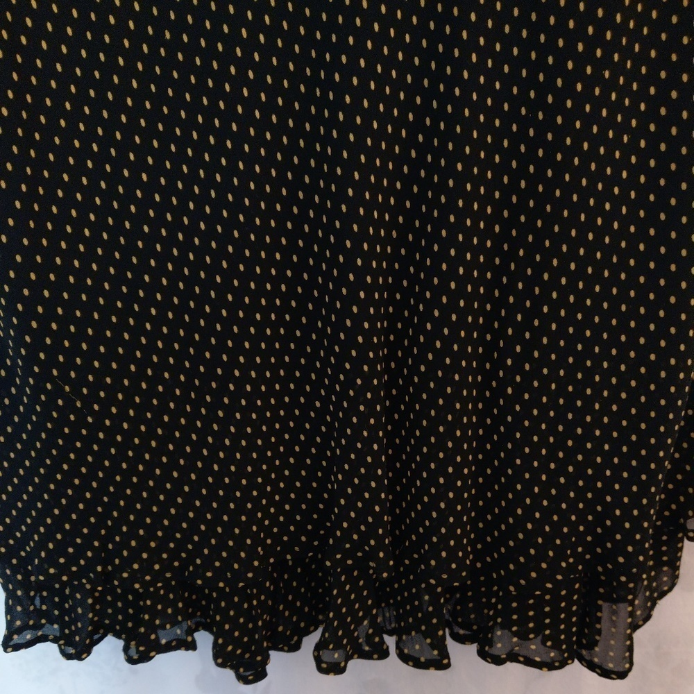 Style & Co black & yellow polka dot skirt - Picture 6 of 8